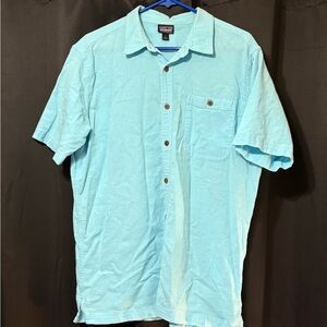 Men's Blue Patagonia Short Sleeve Shirt